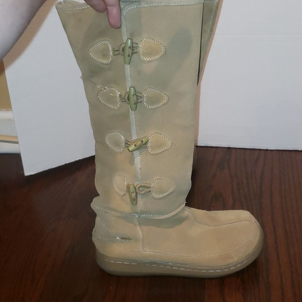 Rocket Dog Toggle Suede Boots Tan 6 Cy